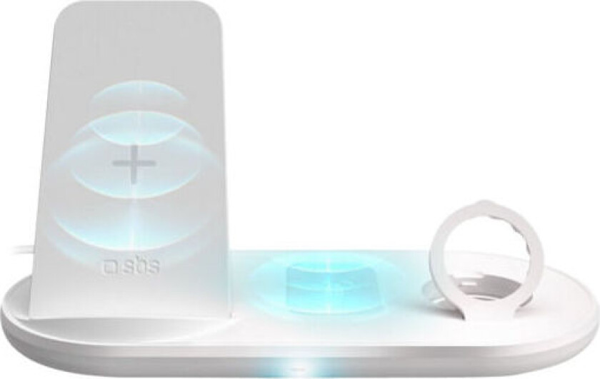 Bilde av trådløs 3-in-1 Ladebase, hvit