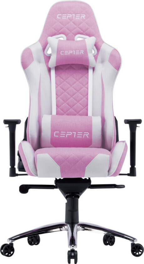 Rogue Fabric gamingstol, rosa og hvit