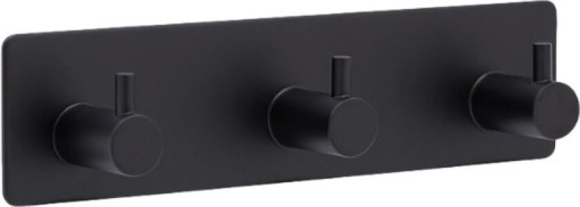 Base 220 Wall Hook matte black, 3 hooks