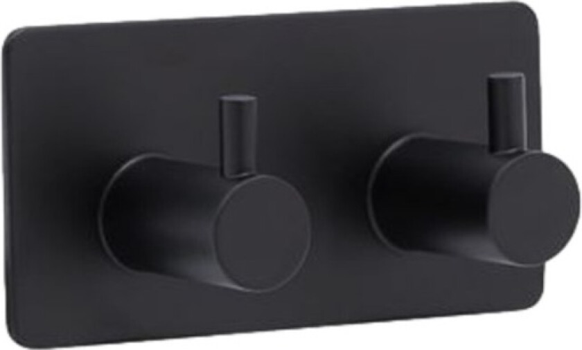 Base 220 Wall Hook matte black, 2 hooks