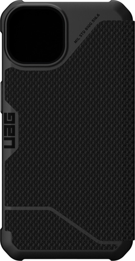 iPhone 13 Metropolis lommebokcover Kevlar, svart