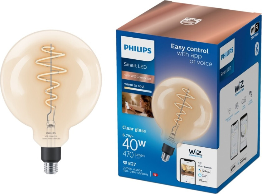 Cl Filament-smartpære 6,7W G200 E27