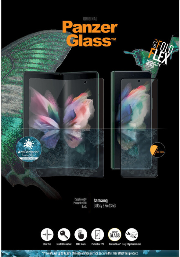 Samsung Galaxy Z Fold3 5G Case Friendly glass + Tpu-Film antibakteriell