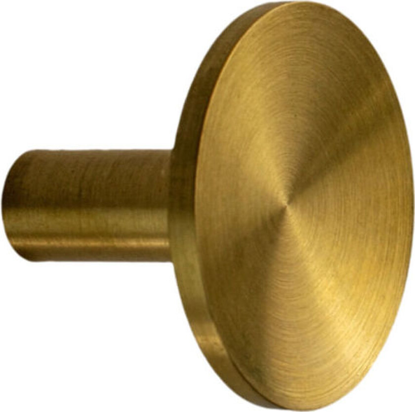 Knagg Sture Børstet, messing obeh