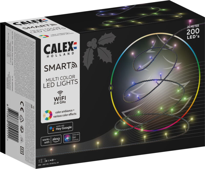 Smart julelys RGB 200 LED