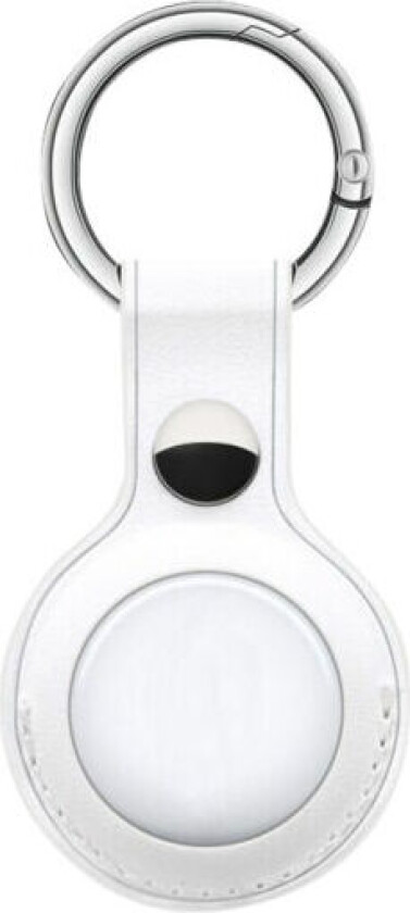 nøkkelring for AirTag/ X-Mark Two lær, hvit
