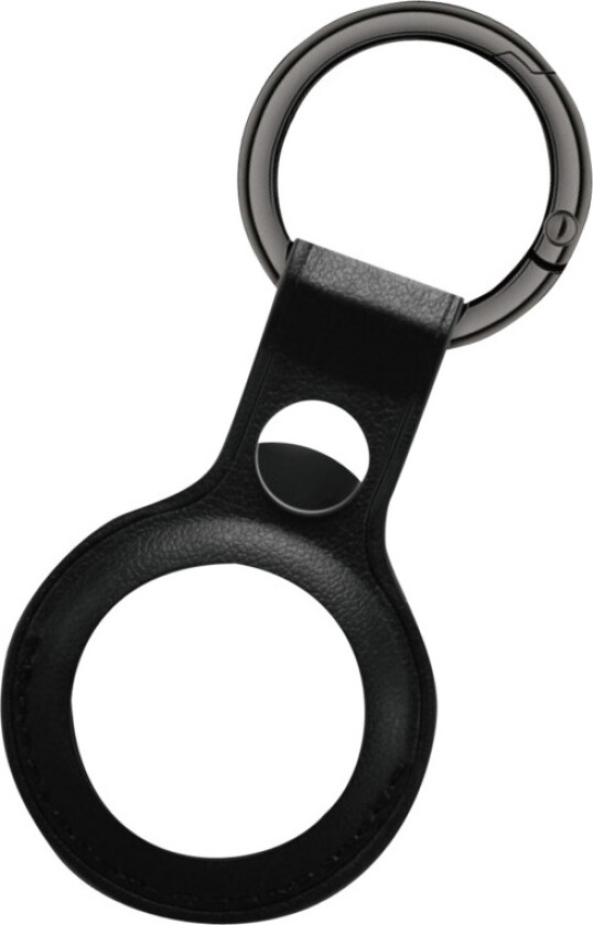 nøkkelring for AirTag/ X-Mark Two lær, svart