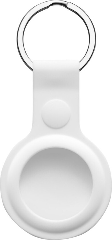 Nøkkelring for Airtag silikon, hvit