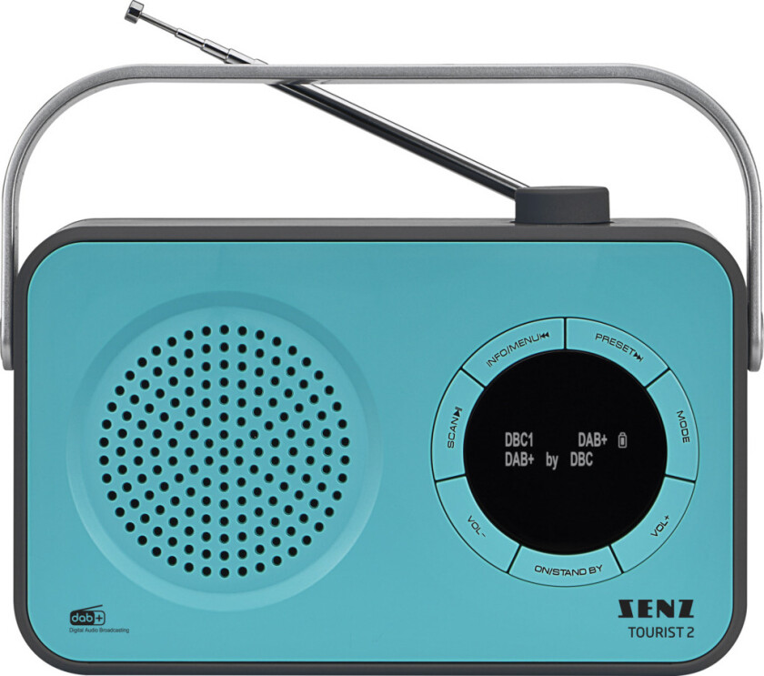 Tourist 2 radio FM/DAB+, blå