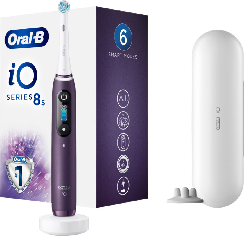 ORAL-B IO SERIES 8S ELEKTRISK TANNBØRSTE, VIOLET AMETRINE