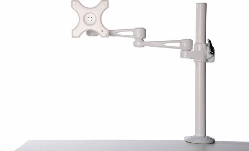 7220W skjermarm Stangmontert, hvit