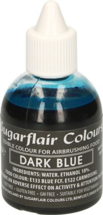 Airbrushfarge -Mørk blå- 60ml