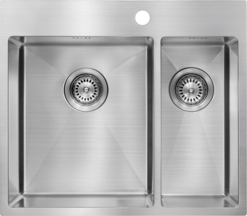 KUBE580DUOTFSS Kjøkkenvask I Rustfritt, stål