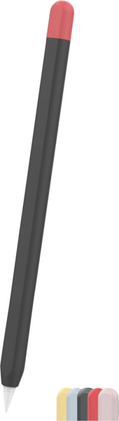 Bilde av Apple Pen Skin, svart og 5 hetter