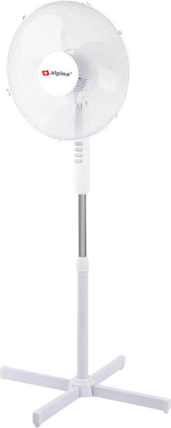 Stand gulvvifte 40 cm, hvit