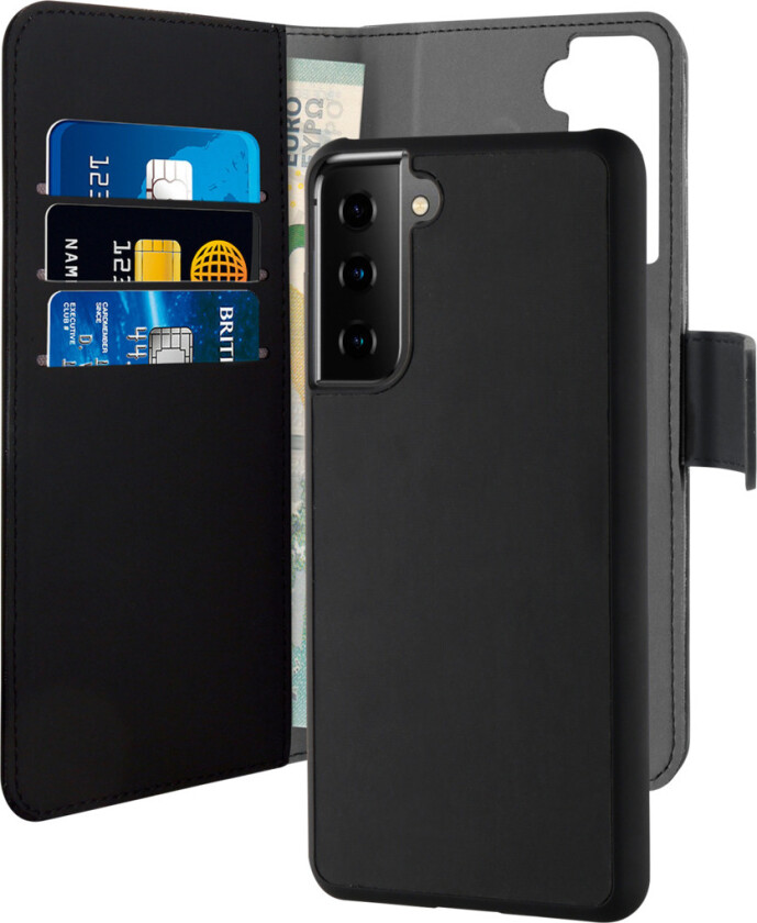 Galaxy S21 Wallet Detach lommebok, svart