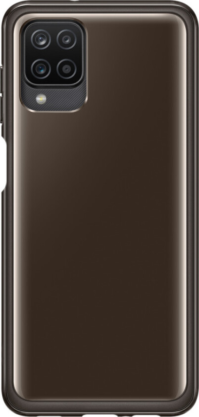 Galaxy A12 Soft Clear deksel, svart
