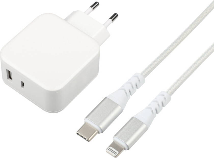 hurtiglader Kit Apple 32 W 1 M, hvit