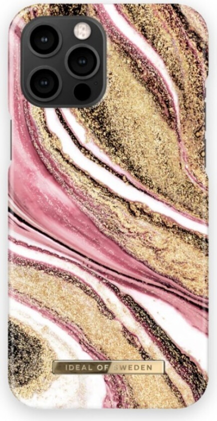 Case iPhone 12/12 Pro deksel Cosmic, pink swirl