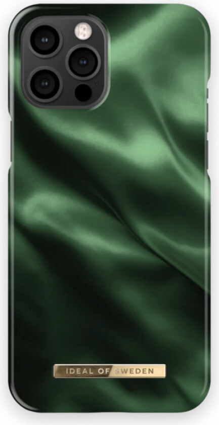 Case iPhone 12 Pro Max deksel Emerald satin