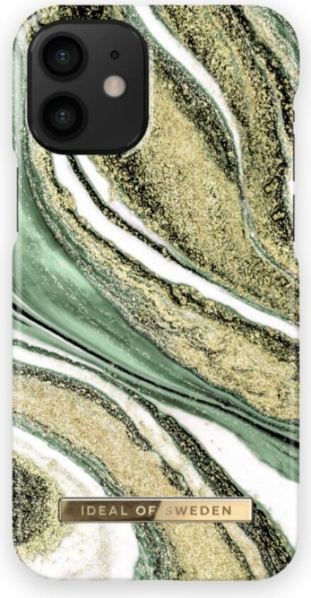 Ideal Case iPhone 12 Mini Cosmic, green swirl