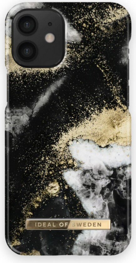 Ideal Case iPhone 12 Mini, black Galaxy marble