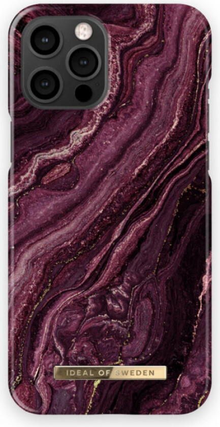 Case iPhone 12 Pro Max deksel, golden plum