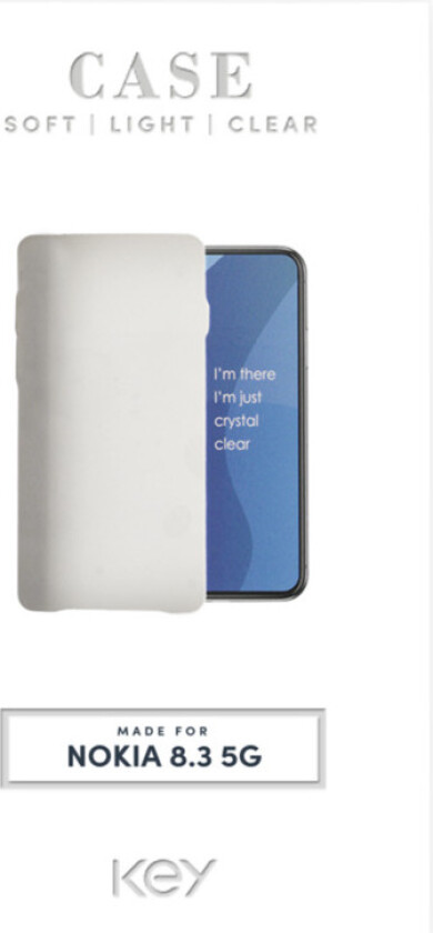 Silicone Case Nokia 8.3 clear
