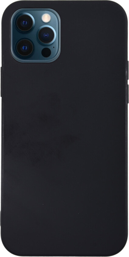 silikon deksel iPhone 12 Pro Max, svart