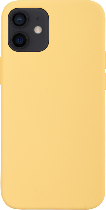 silikon deksel iPhone 12 Mini, gul
