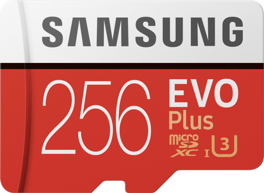 EVO Plus 256 GB Micro-SD med SD-adapter