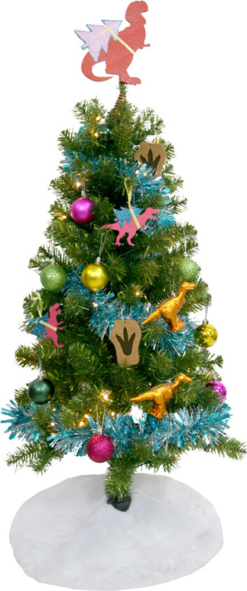 Dinosaur Juletre 120 cm, 60 LED-lys