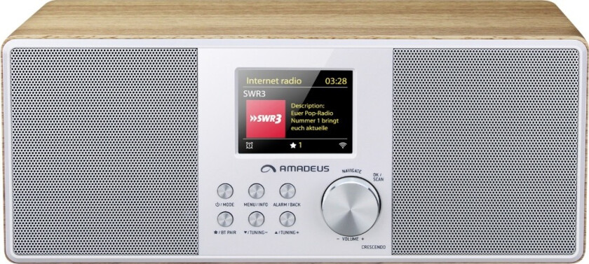 Bilde av Crescendo DAB+ WiFi radio, Lyst tre