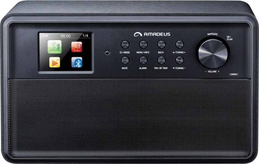 Cornet DAB+ radio, svart