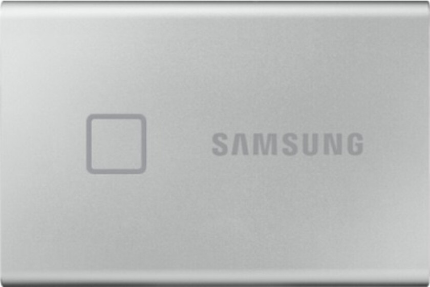 T7 Touch MU-PC2T0S - SSD - kryptert - 2 TB - ekstern (bærbar) - USB 3.2 Gen 2 (USB-C kontakt) - 256-bit AES - sølv