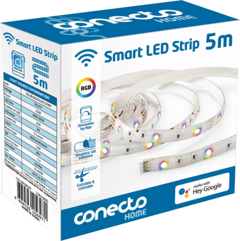 Smart LED-lightstrip 5M RGB WiFi