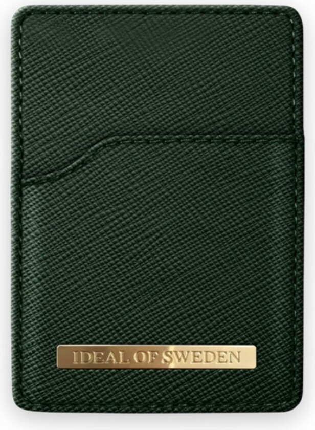 Saffiano magnetisk Kortholder, grønn