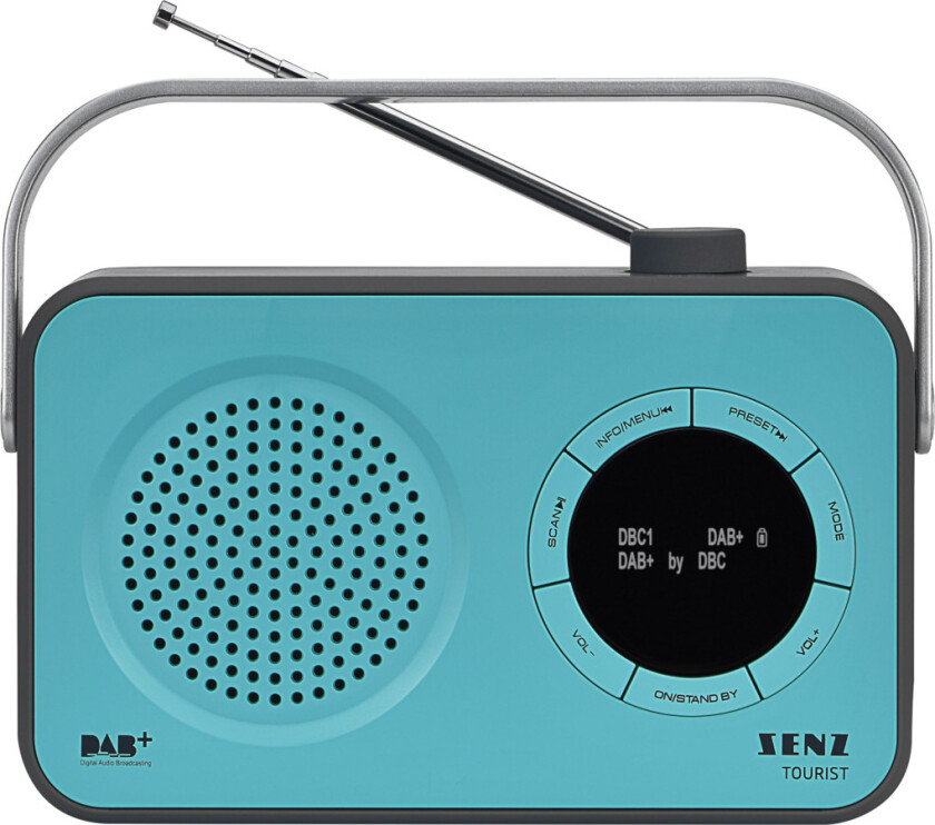 Tourist radio FM/DAB+, blå