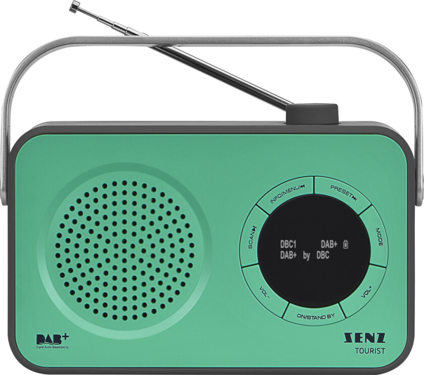 Tourist radio FM/DAB+, grønn