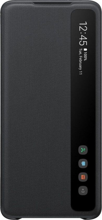 Galaxy S20+ Clear View Cover deksel, svart