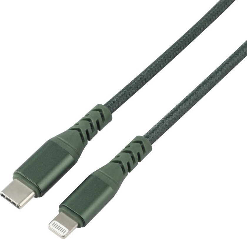 kabel USBC - Lightning 1M, grønn