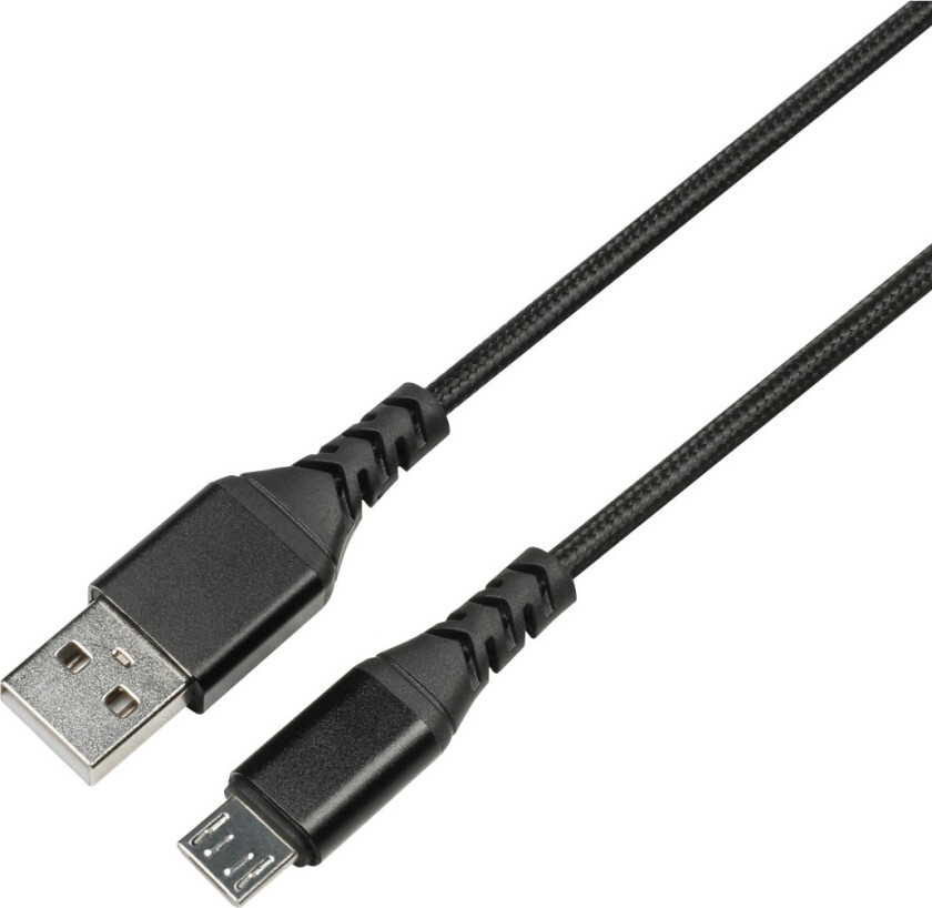 USB-Micro-USB kabel 2 M, svart