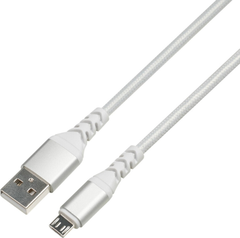 USB-Micro-USB kabel 3 M, hvit