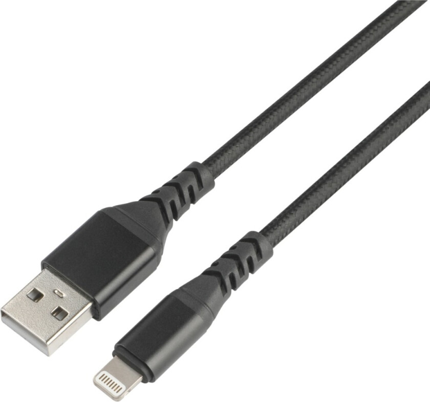 USB-Lightning kabel 1M, svart