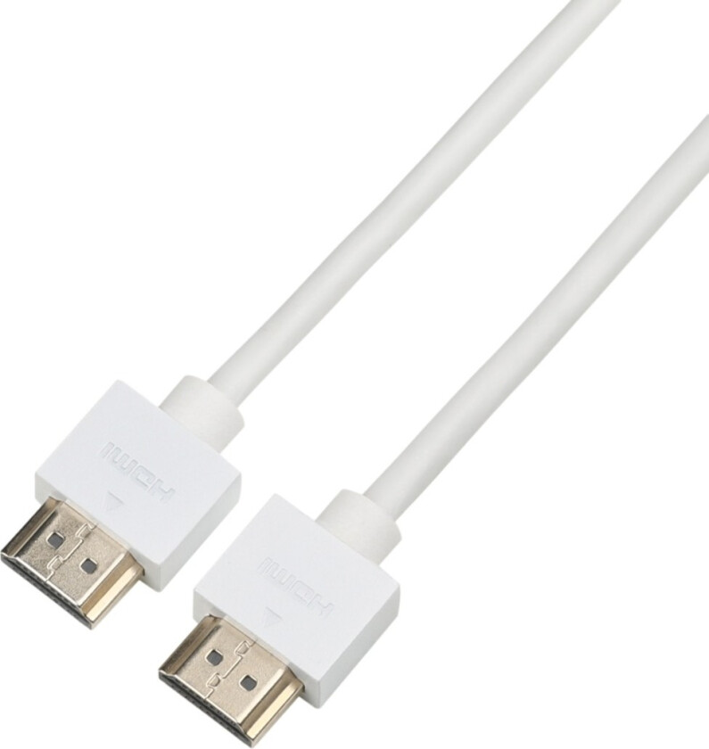 4K Thin HDMI kabel 1,5M, hvit