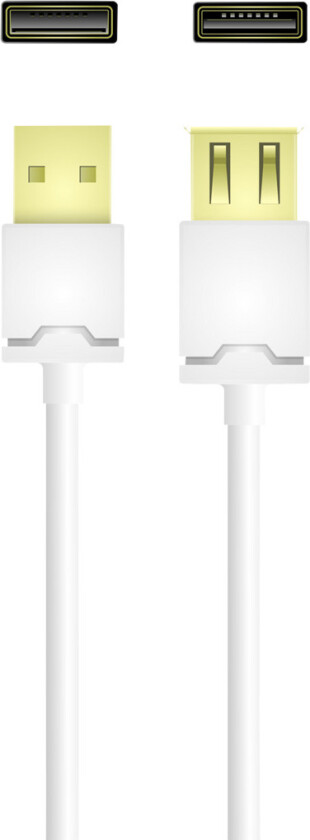 USB-forlenger USBa Hann-Hunn 3M, hvit