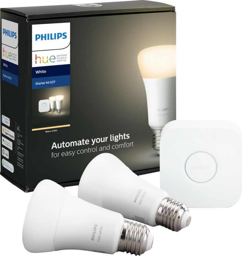 E27 BT, hvit LED-pære og bro