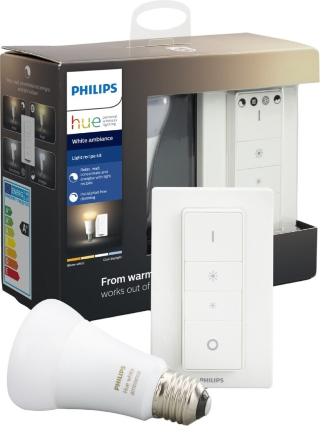 E27 BT, white Ambiance og dimmer