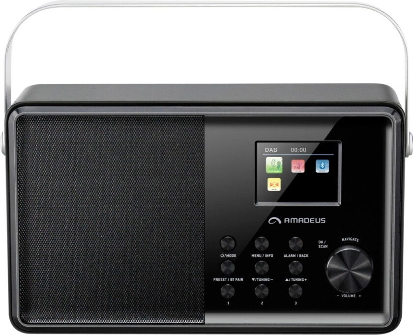 Cornetto MK2 bærbar DAB+, svart