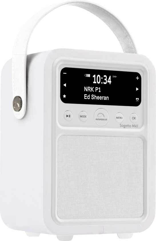 Sogetto MK2 Bluetooth radio, hvit